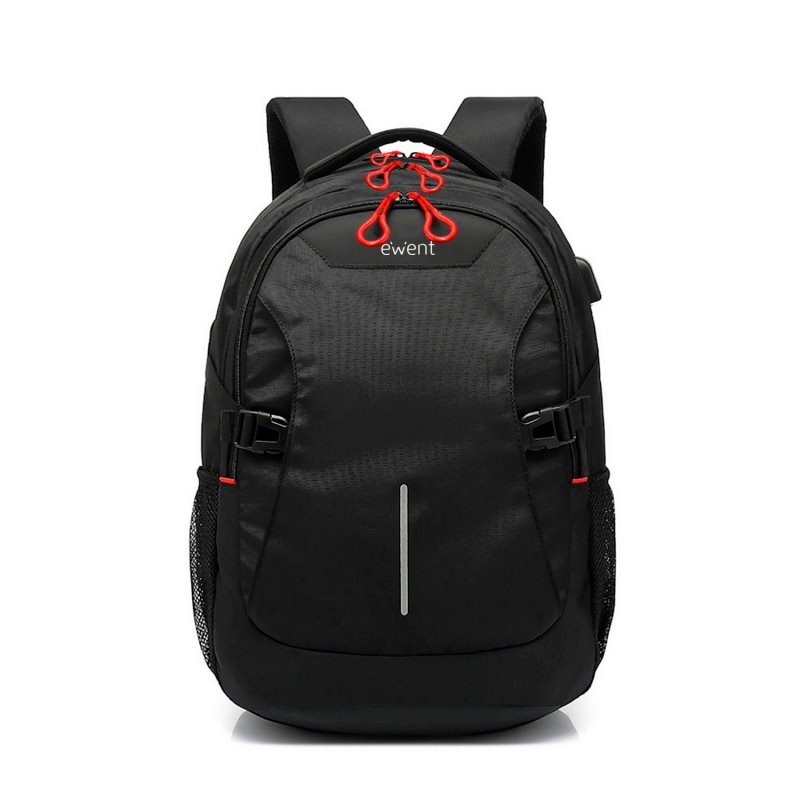 Laptop Backpack 15.6” Black - with USB Port
