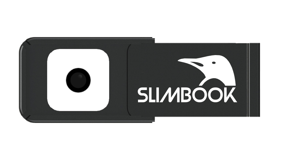 Black aluminum webcam-cover